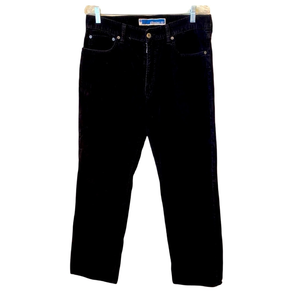 Men’s Black Corduroy Straight Leg Jeans from The Gap Size 33/32